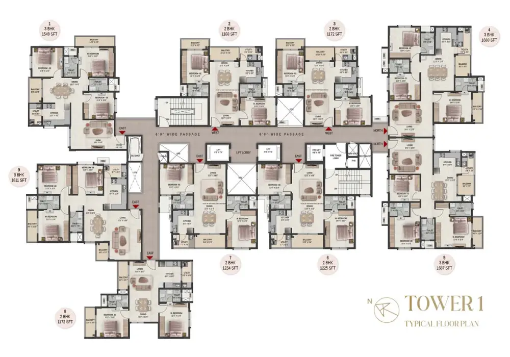 Dsr The Courtyard master plan tower 1