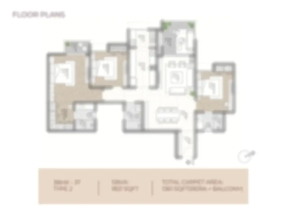 dsr code name eq floor plan 2bhk