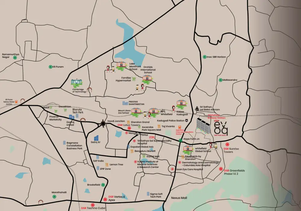 DSR EQ Whitefield Location